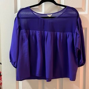 Forever 21 Flowy Crop Top Blouse